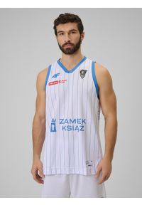 4f - 4F Koszulka meczowa replika domowa z sezonu 2025/26 męska 4F x Górnik Wałbrzych - biała M. Kolor: biały. Materiał: materiał. Wzór: nadruk. Sport: fitness #1