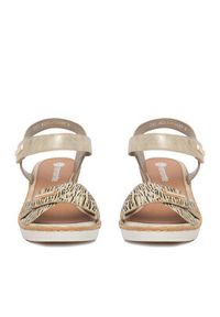 Remonte Sandały CEO-R6266-90 Złoty. Kolor: złoty. Materiał: zamsz, skóra #5