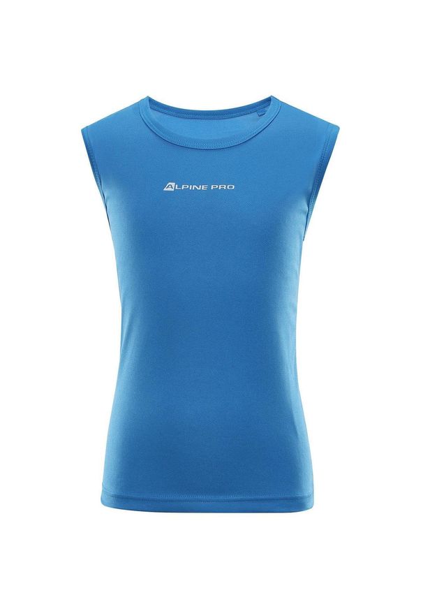 ALPINE PRO - T-shirt dziecięcy Alpine Pro Takro 4 - Miękka bawełna oddychająca. Kolor: zielony. Materiał: poliester. Sport: kolarstwo