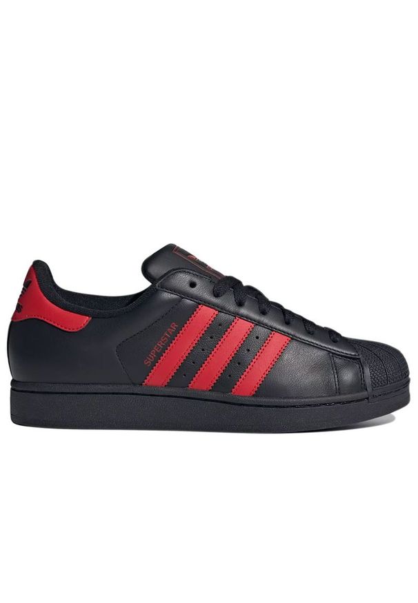 Adidas - Buty unisex adidas Originals Superstar II IH4172 - czarne. Zapięcie: pasek. Kolor: czarny. Materiał: guma, skóra. Szerokość cholewki: normalna. Wzór: aplikacja. Sezon: lato. Model: Adidas Superstar