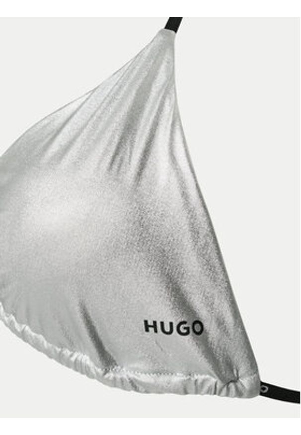 Hugo - HUGO Góra od bikini 50535242 Srebrny. Kolor: srebrny. Materiał: syntetyk