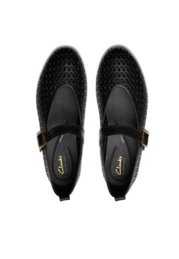 Clarks Półbuty Fawna Jane 26181229 Czarny. Kolor: czarny. Materiał: skóra