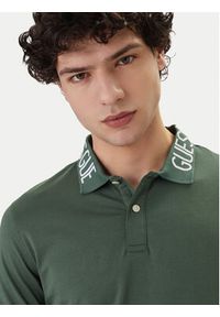 Guess Polo M6GP66 K3070 Zielony Slim Fit. Typ kołnierza: polo. Kolor: zielony. Materiał: bawełna #4