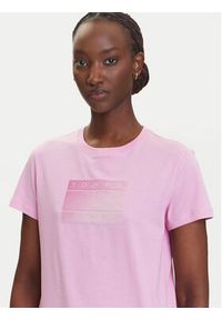 Tommy Jeans T-Shirt Gradient Flag DW0DW20905 Różowy Regular Fit. Kolor: różowy. Materiał: bawełna. Wzór: gradientowy #5