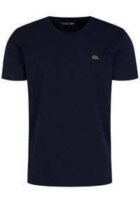 Lacoste T-Shirt TH7618 Granatowy Regular Fit. Kolor: niebieski. Materiał: bawełna #2