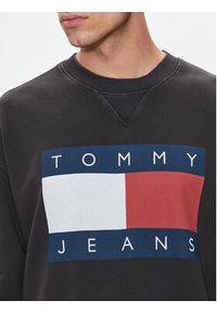 Tommy Jeans Bluza Big Flag DM0DM19222 Czarny Relaxed Fit. Kolor: czarny. Materiał: bawełna