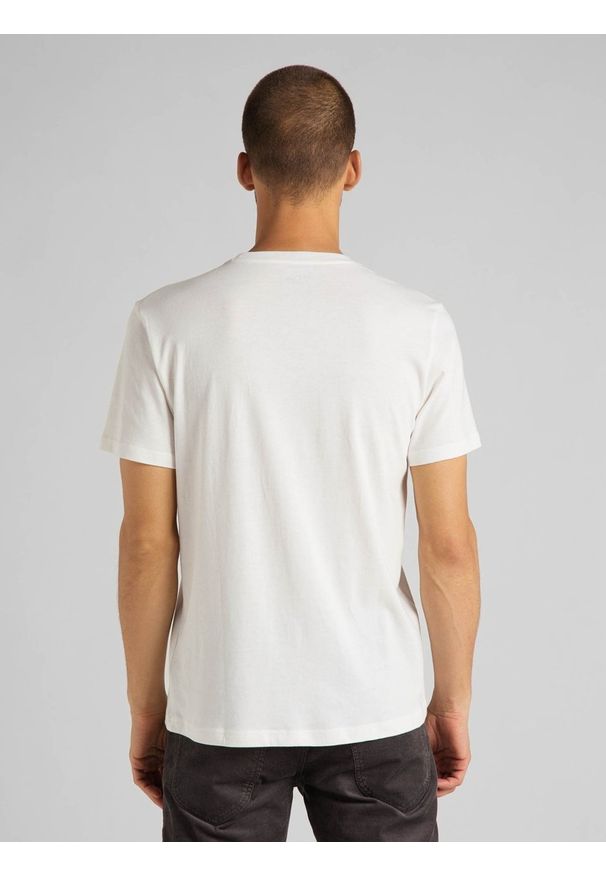 Lee - LEE SS TONAL GRAPHIC TEE MĘSKI T-SHIRT WHITE CANVAS L62WETRR 112114877