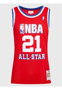 Mitchell & Ness Tank top SMJY5295 Czerwony Regular Fit. Kolor: czerwony. Materiał: syntetyk