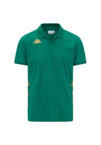 Polo Kappa Gastio. Typ kołnierza: polo. Kolor: zielony. Sport: piłka nożna #1