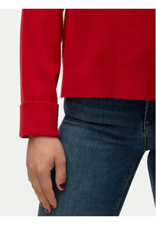 Vero Moda Sweter Gold 10315516 Czerwony Regular Fit. Kolor: czerwony. Materiał: syntetyk, wiskoza