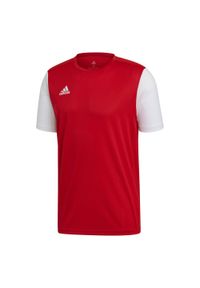 Adidas - Koszulka piłkarska adidas Estro 19 JSY. Kolor: biały, wielokolorowy, czerwony. Materiał: jersey. Sport: piłka nożna