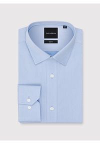 Pako Lorente - PAKO LORENTE - Niebieska koszula męska. Kolor: niebieski, oliwkowy. Materiał: bawełna, elastan. Długość rękawa: długi rękaw. Długość: długie. Sezon: jesień #7