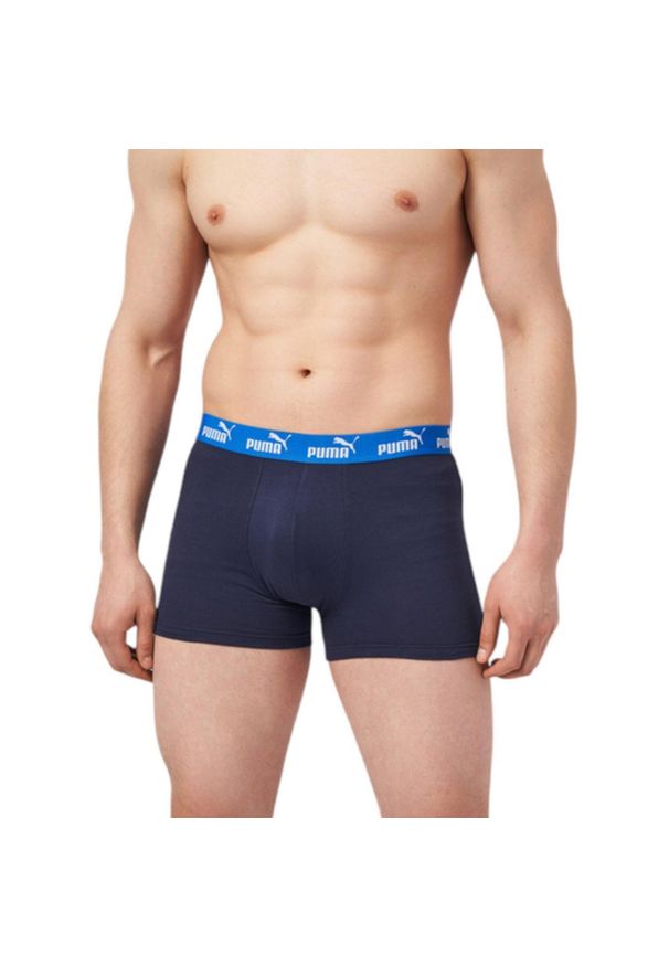 Bokserki majtki męskie Puma 2-Pack. Kolor: niebieski. Materiał: materiał. Sport: fitness