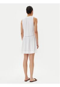 Seafolly Sukienka letnia Beach Basics 52931-DR Biały Regular Fit. Kolor: biały. Materiał: wiskoza. Sezon: lato