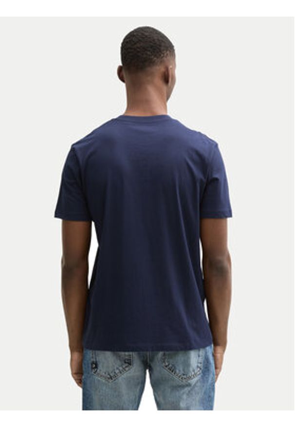 Tom Tailor Denim T-Shirt 1043491 Granatowy Regular Fit. Kolor: niebieski. Materiał: bawełna