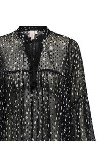 only - ONLY Bluzka Aida 15283695 Czarny Loose Fit. Kolor: czarny. Materiał: syntetyk #8