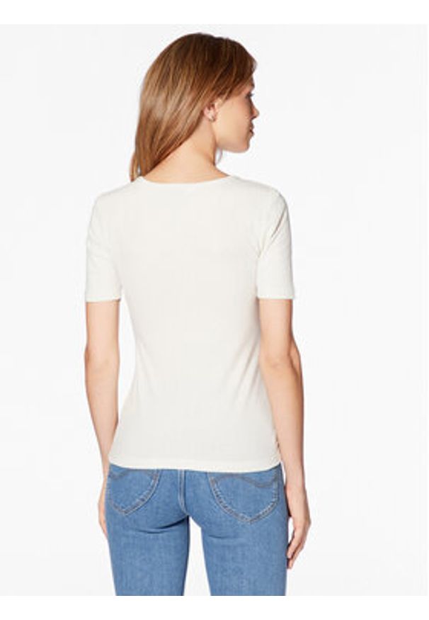 Lee T-Shirt L44KIPNQ 112333722 Écru Regular Fit. Materiał: wiskoza, syntetyk
