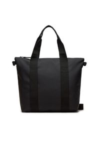 Rains Torba Tote Bag Mini W3 14160 Czarny. Kolor: czarny. Materiał: materiał