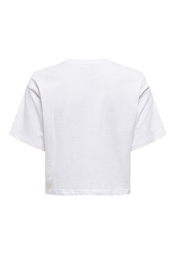 only - ONLY T-Shirt Mickey Minnie 15348126 Biały Regular Fit. Kolor: biały. Materiał: bawełna