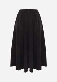 Born2be - Czarna Rozkloszowana Spódnica z Wysokim Stanem Ismotis. Okazja: na co dzień. Stan: podwyższony. Kolekcja: plus size. Kolor: czarny. Styl: casual #6