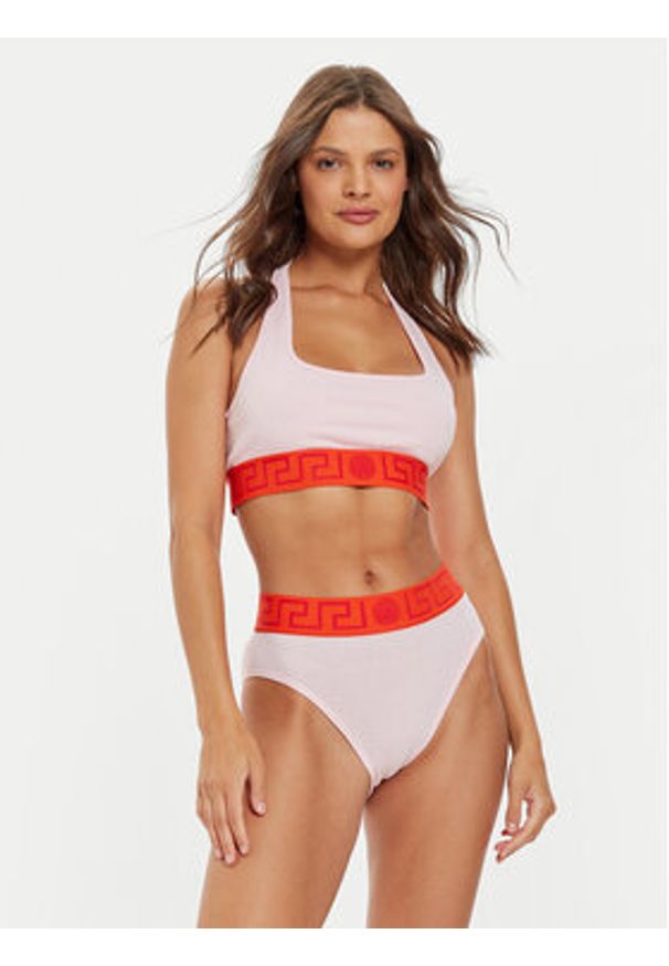 VERSACE - Versace Figi klasyczne z wysokim stanem AUD01050 1A1001 Różowy. Stan: podwyższony. Kolor: różowy. Materiał: bawełna