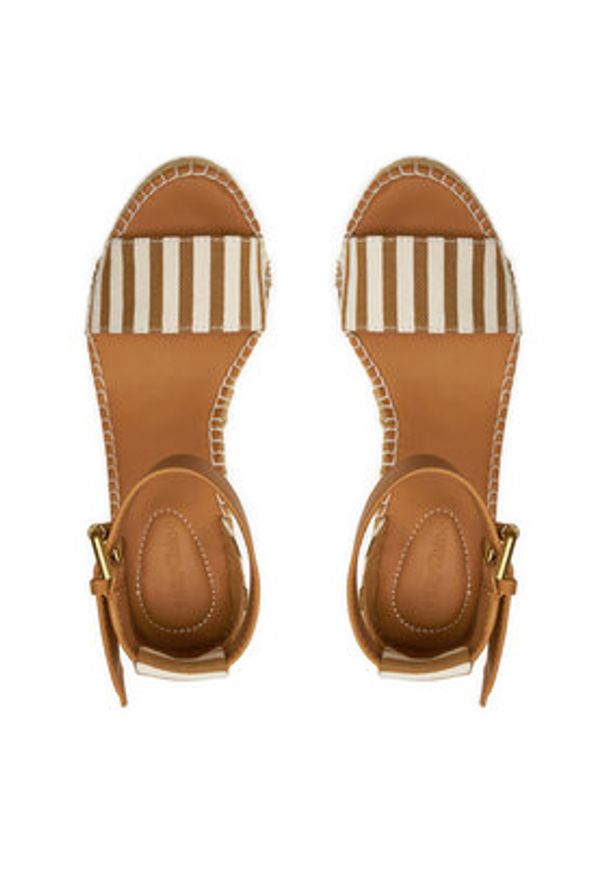 See By Chloé Espadryle SB26152E Brązowy. Kolor: brązowy. Materiał: skóra