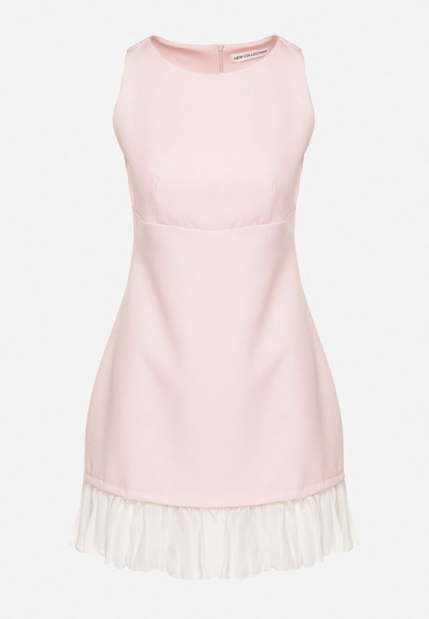 Born2be - Różowa Elegancka Sukienka Taliowana Florzedi. Okazja: na imprezę, na co dzień. Kolor: różowy. Typ sukienki: proste. Styl: elegancki