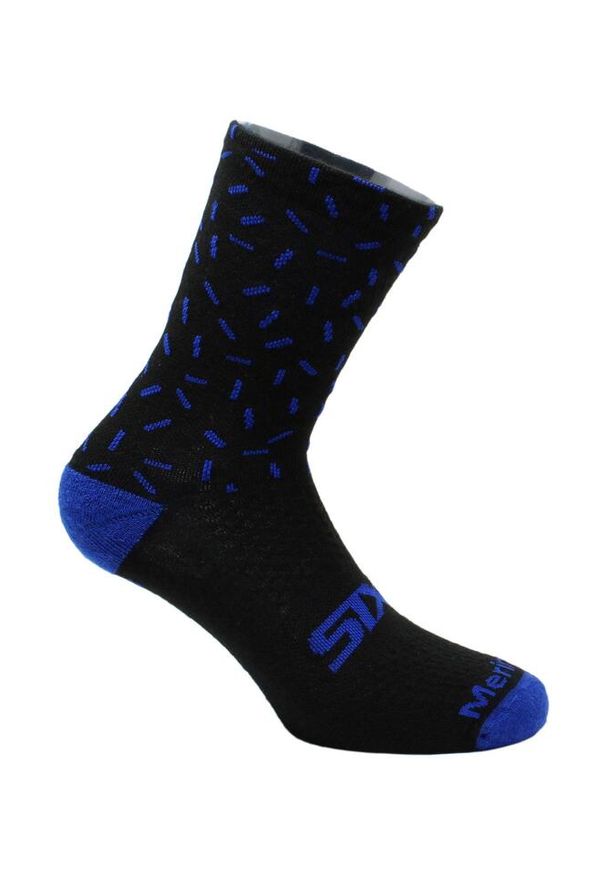 SIXS - Skarpety rowerowe Merinos Socks. Kolor: czarny, niebieski, wielokolorowy. Materiał: wełna