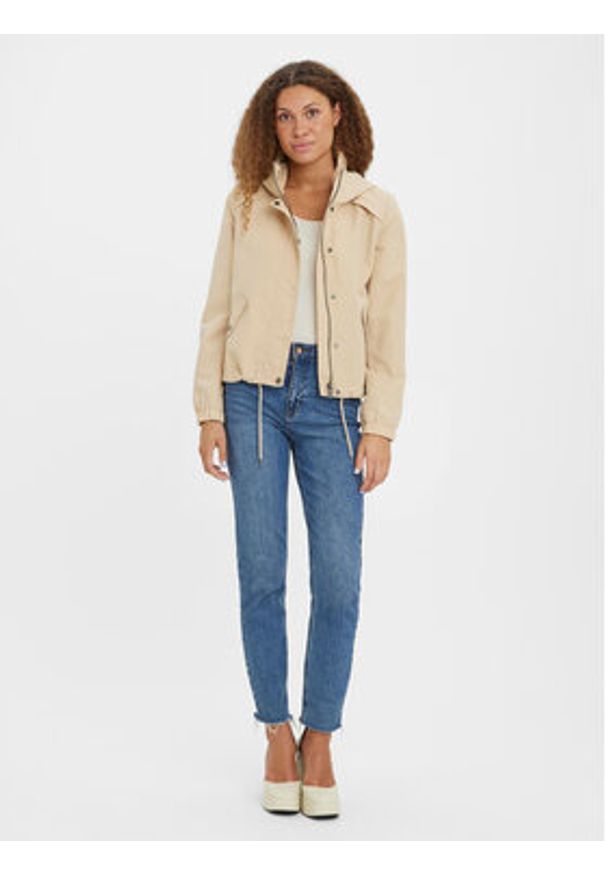 Vero Moda Kurtka przejściowa Zoa 10278214 Beżowy Regular Fit. Kolor: beżowy. Materiał: syntetyk