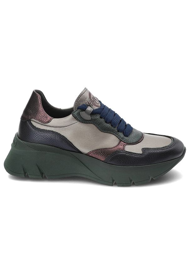 Szare Sneakersy Hispanitas Półbuty Sportowe Premium. Kolor: szary. Styl: sportowy