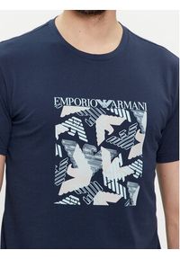 Emporio Armani Underwear T-Shirt 211818 4R468 68036 Granatowy Regular Fit. Kolor: niebieski. Materiał: bawełna
