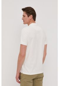Pepe Jeans Polo męskie kolor biały z nadrukiem. Typ kołnierza: polo. Kolor: biały. Materiał: guma. Długość: krótkie. Wzór: nadruk #5