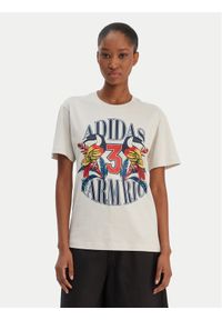 Adidas - adidas T-Shirt Farm Rio Graphic KD4641 Écru Regular Fit. Materiał: bawełna #1