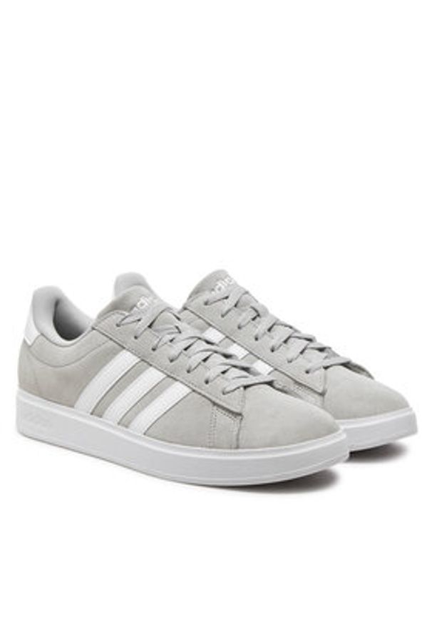 Adidas - adidas Sneakersy Grand Court 2.0 ID2970 Szary. Kolor: szary. Materiał: skóra