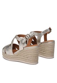 Geox Espadryle D Ponza D35GVC000CFC2012 Złoty. Kolor: złoty. Materiał: skóra #4