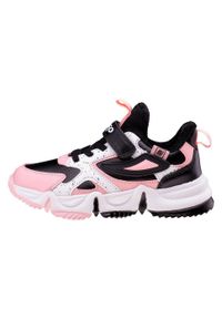BEJO - Buty Treningowe Dla Dzieci. Okazja: na spacer. Kolor: czarny, różowy, biały, wielokolorowy. Sport: turystyka piesza