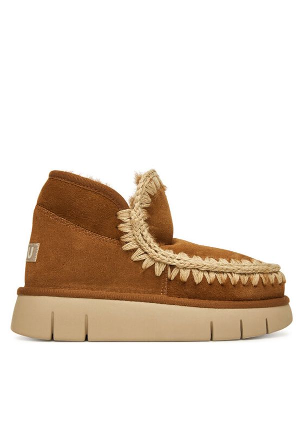 Mou Śniegowce MU.FW531009A Brązowy. Kolor: brązowy. Materiał: zamsz, skóra