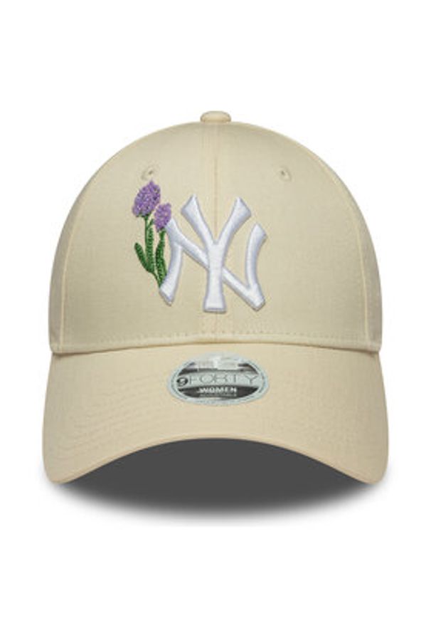 New Era Czapka z daszkiem New York Yankees Womens MLB 9FORTY 60667492 Żółty. Kolor: żółty. Materiał: bawełna, materiał