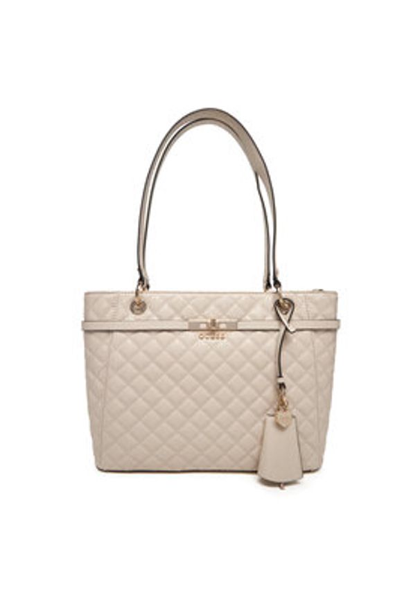 Guess Torebka Idra HWGG81 57250 Beżowy. Kolor: beżowy. Materiał: skórzane