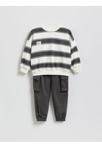 Reserved - Bawełniany komplet - złamana biel. Materiał: bawełna #1