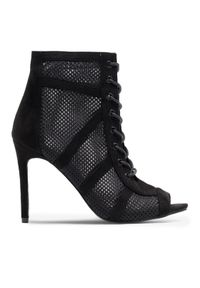 Jenny Fairy Botki TINA H8372-1 Czarny. Kolor: czarny. Materiał: materiał #1