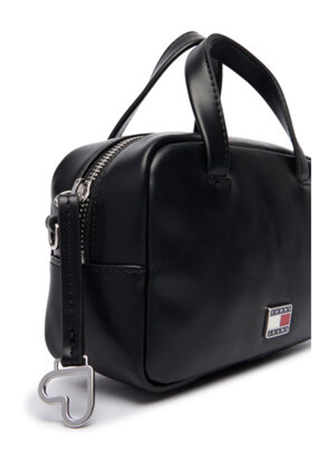 Tommy Jeans Torebka Tjw City Trunk Crossover AW0AW18084 Czarny. Kolor: czarny. Materiał: skórzane