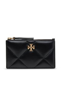 Tory Burch Duży Portfel Damski 158629 Czarny. Kolor: czarny. Materiał: skóra