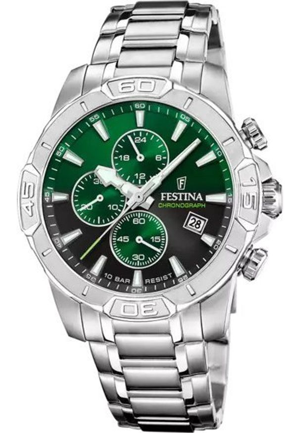 Zegarek Festina Zegarek męski F20704-5 srebrny. Kolor: srebrny