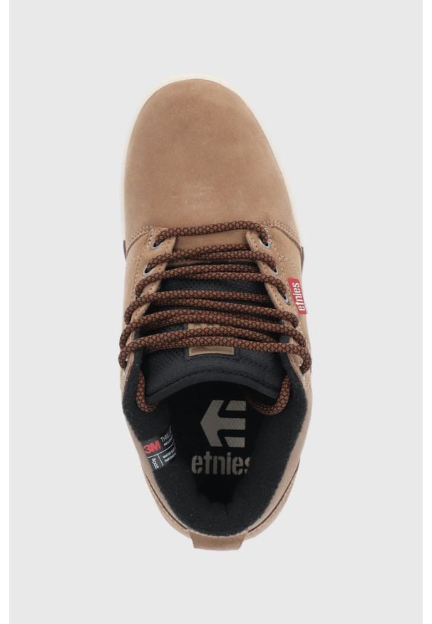 Etnies - Buty zamszowe Jefferson. Nosek buta: okrągły. Zapięcie: sznurówki. Kolor: brązowy. Materiał: zamsz. Szerokość cholewki: normalna. Technologia: Thinsulate. Obcas: na obcasie. Wysokość obcasa: niski