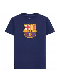 Koszulka Dziecięca FC Barcelona - Komfort i Styl. Kolor: biały. Materiał: bawełna. Sport: piłka nożna