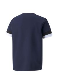 Koszulka piłkarska dla dzieci Puma teamRISE Jersey Jr. Kolor: czarny, niebieski, wielokolorowy. Materiał: poliester. Sport: piłka nożna
