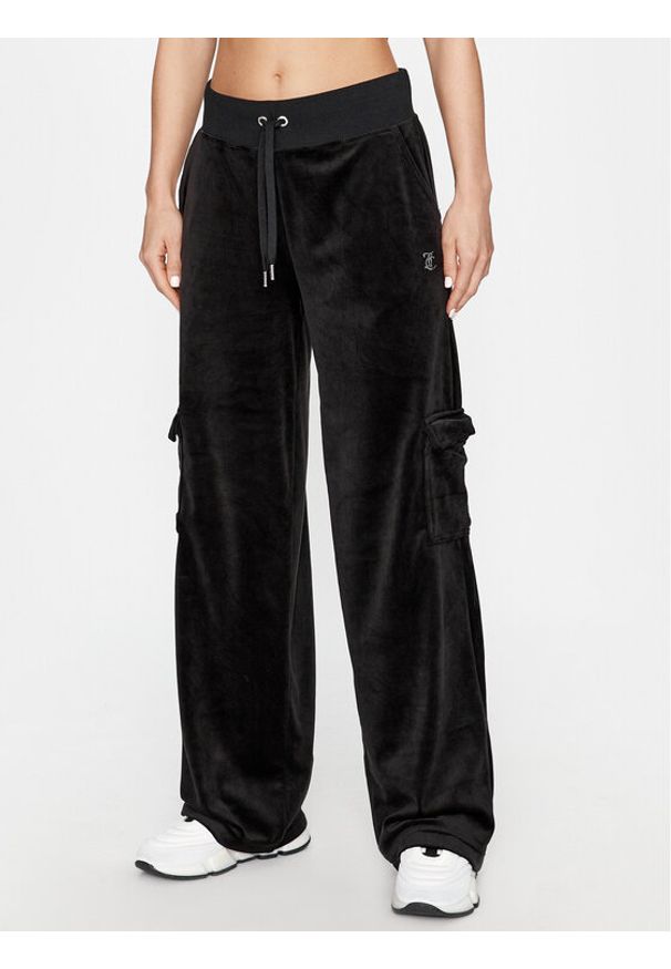 Juicy Couture Spodnie dresowe Audree JCWBJ23334 Czarny Loose Fit. Kolor: czarny. Materiał: syntetyk