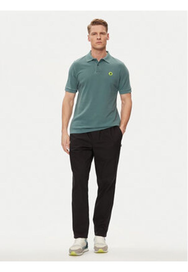 Save The Duck Polo Ovidio DR1213M-BATE18 Zielony Regular Fit. Typ kołnierza: polo. Kolor: zielony. Materiał: bawełna
