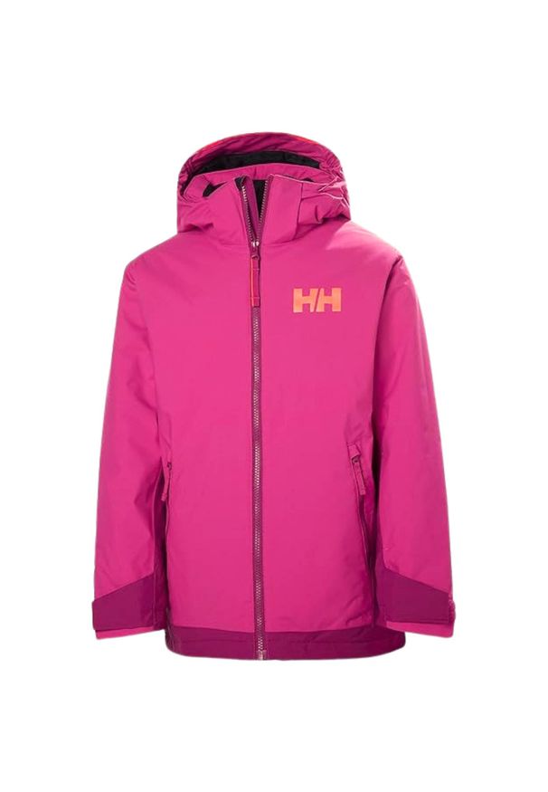 Kurtka narciarska dla dzieci Helly Hansen Hillside. Kolor: różowy. Materiał: poliester. Sezon: zima. Sport: narciarstwo